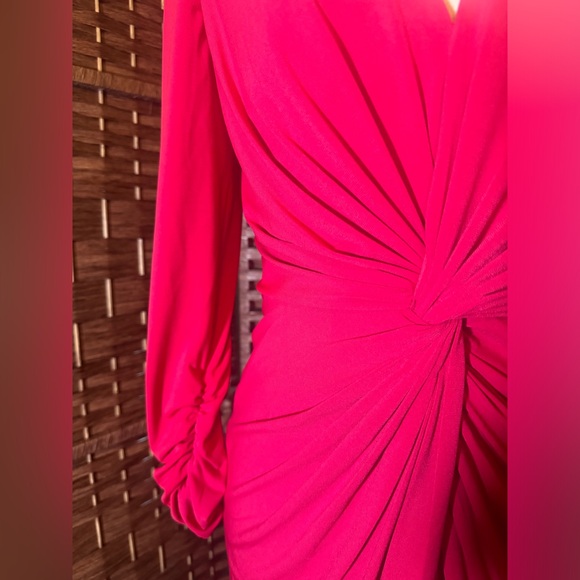 Tadashi Collection Dress Small V Neck Business Cocktail Vacation Formal - Picture 5 of 12